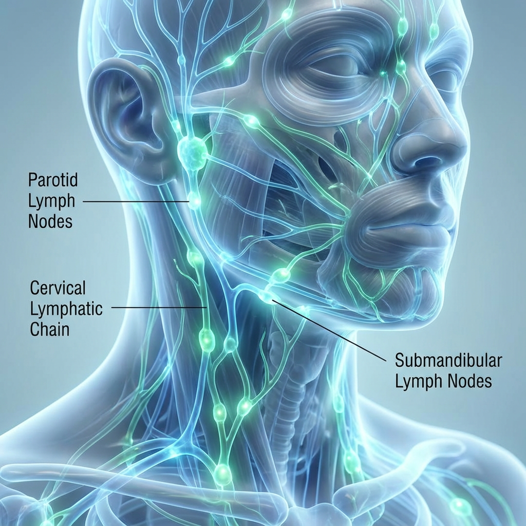 Lymphatic drainage diagram