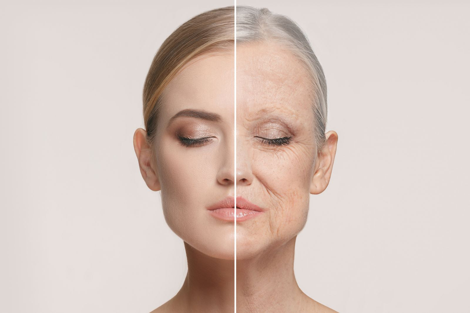 Facial aging comparison